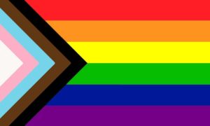 Image of the All inclusive new LGBTQ+ Pride flag